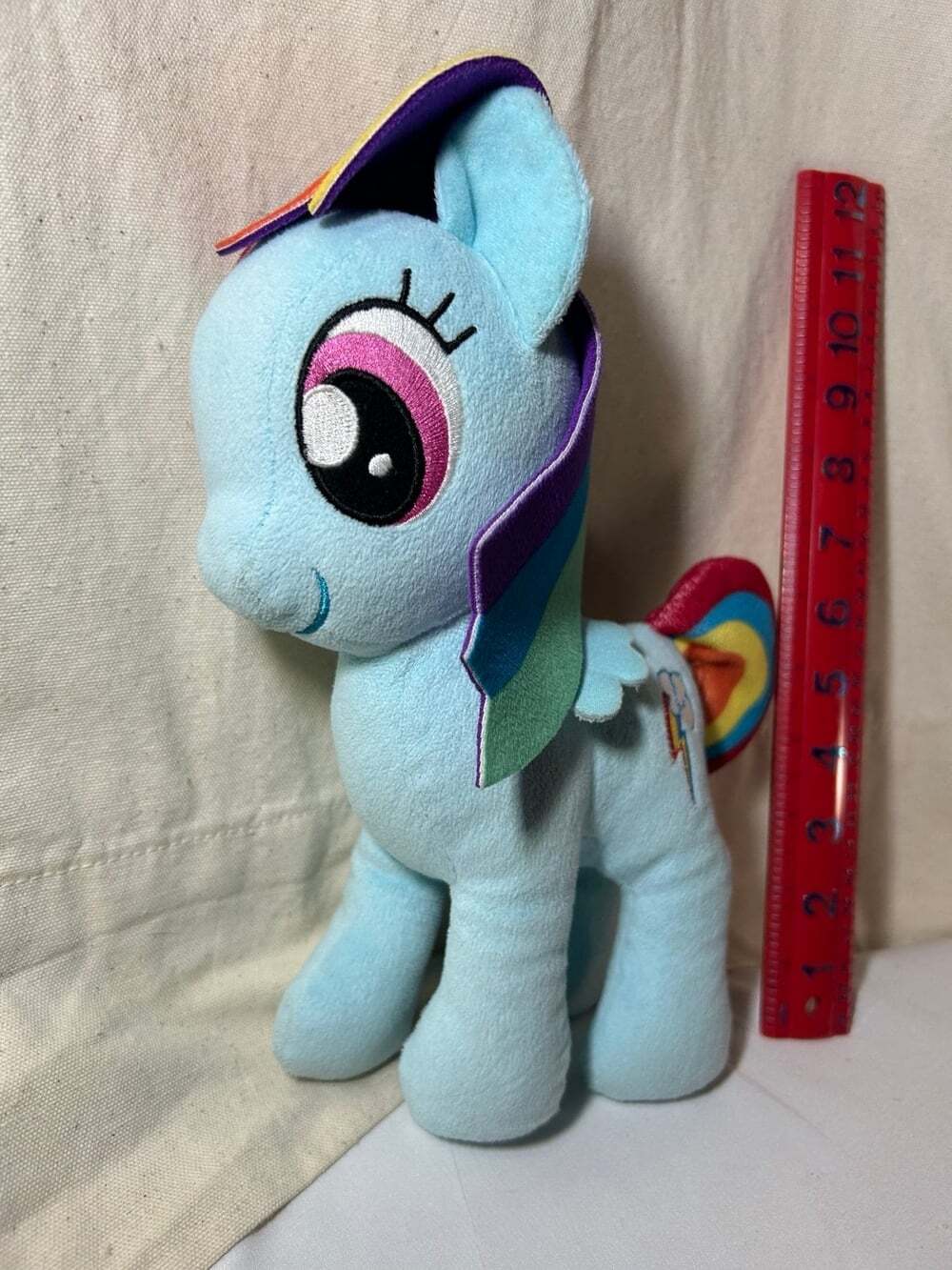My Little Pony Rainbow Dash Plush Stuffed Animal 10" Long 2016 no tag